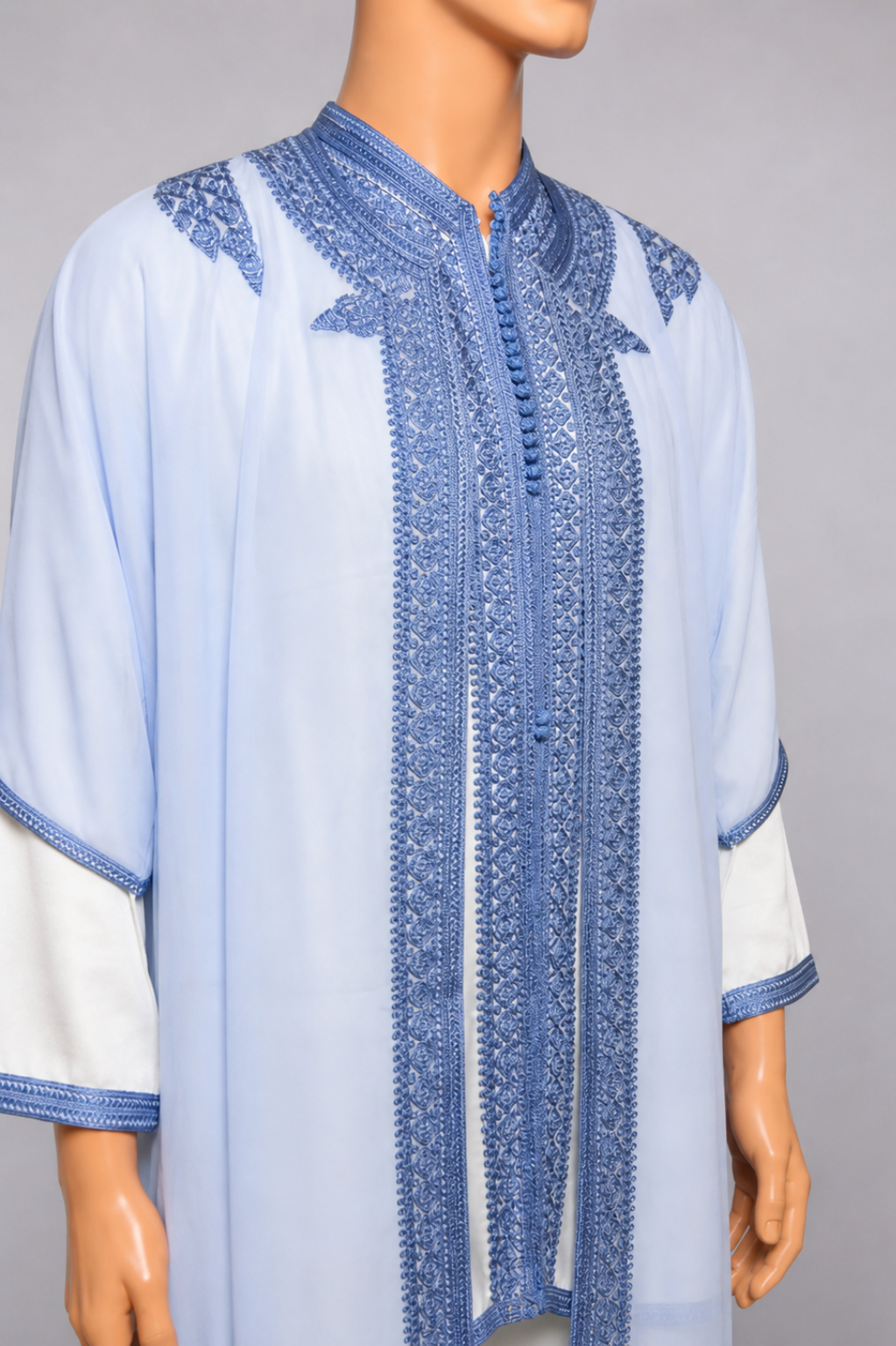 Jabador homme enfant 3 pièces - Blanc cassé et Bleu ciel