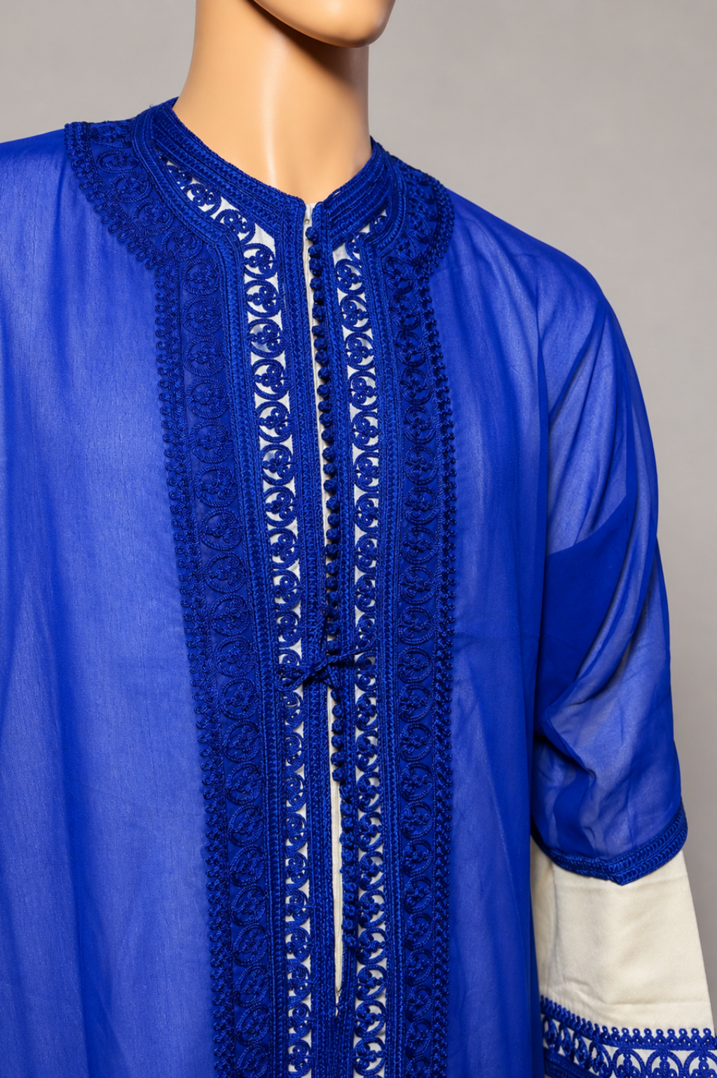 Jabador homme enfant 3 pièces - Blanc cassé et Bleu roi