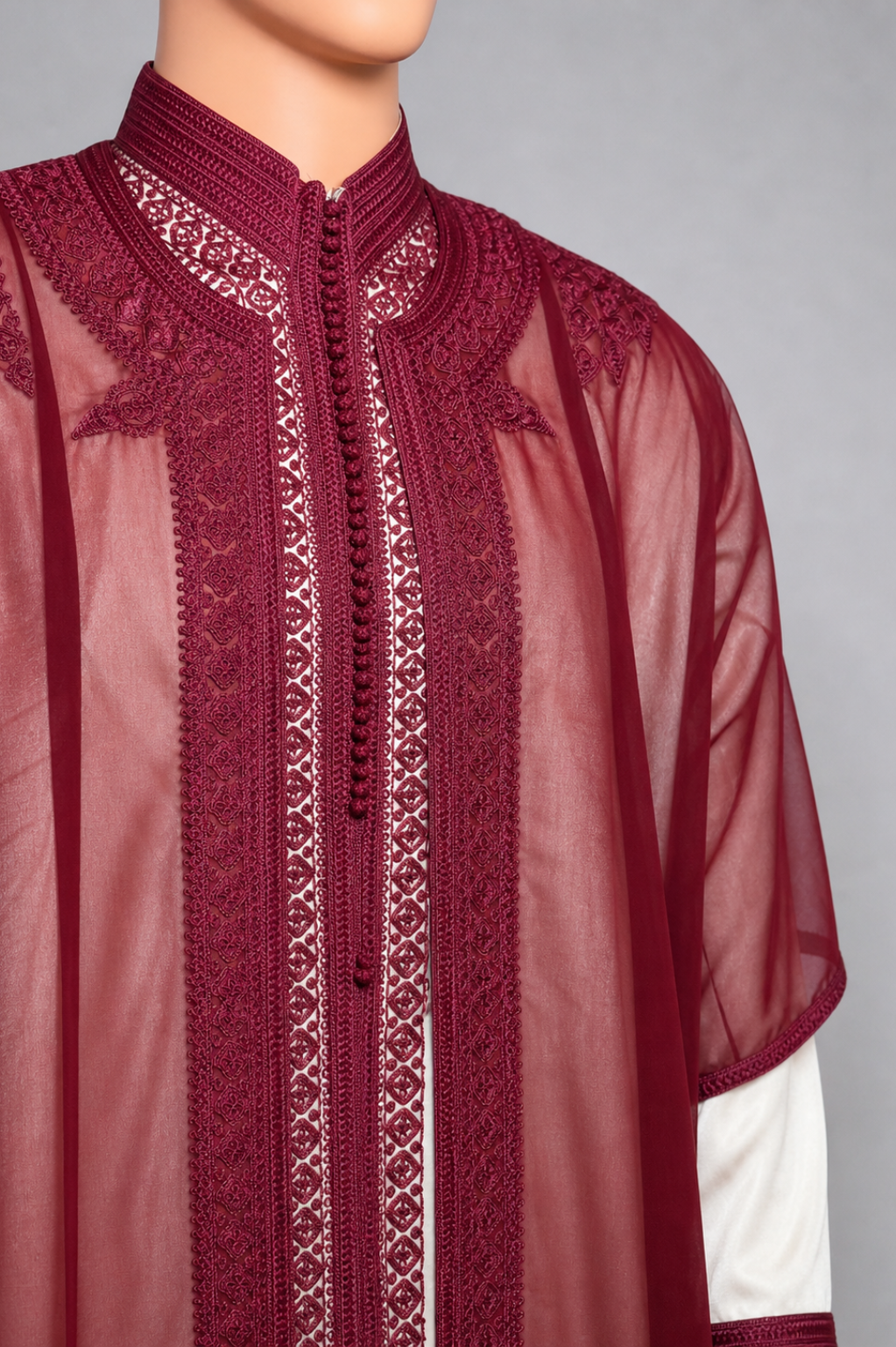 Jabador homme enfant 3 pièces - Blanc cassé et Rouge