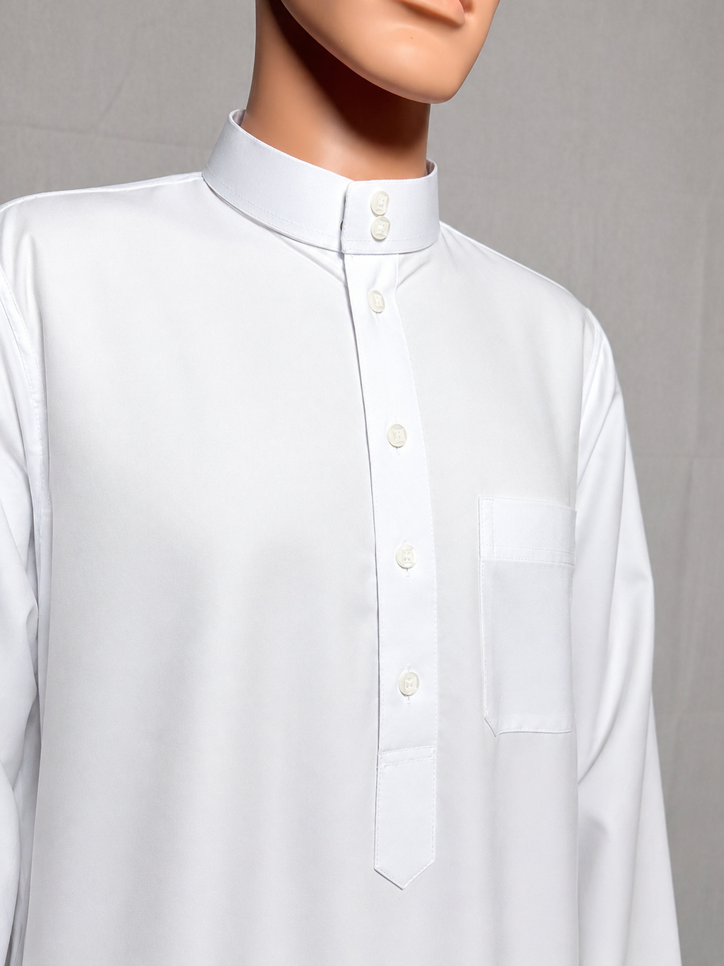 Qamis Blanc Classique Homme et Enfant