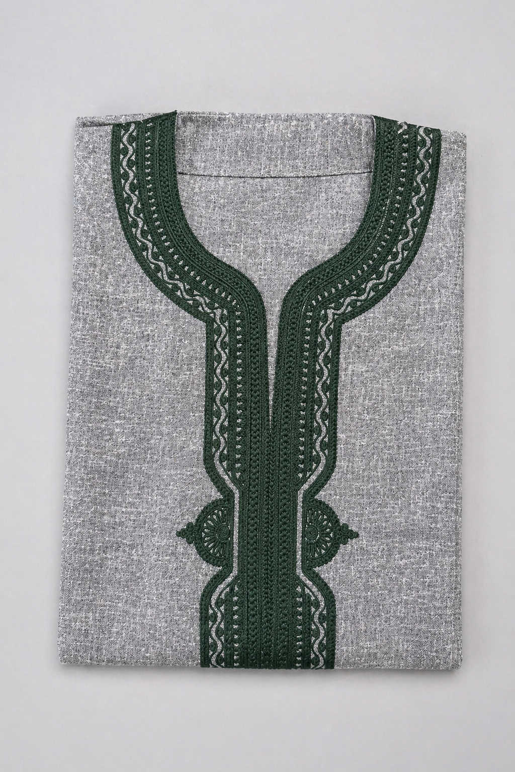 Abaya tissu flammé - manches courtes