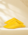 Babouche marocaine en cuir Homme et Enfant - Jaune