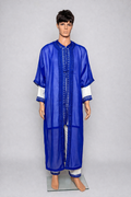 Jabador homme enfant 3 pièces - Blanc cassé et Bleu roi