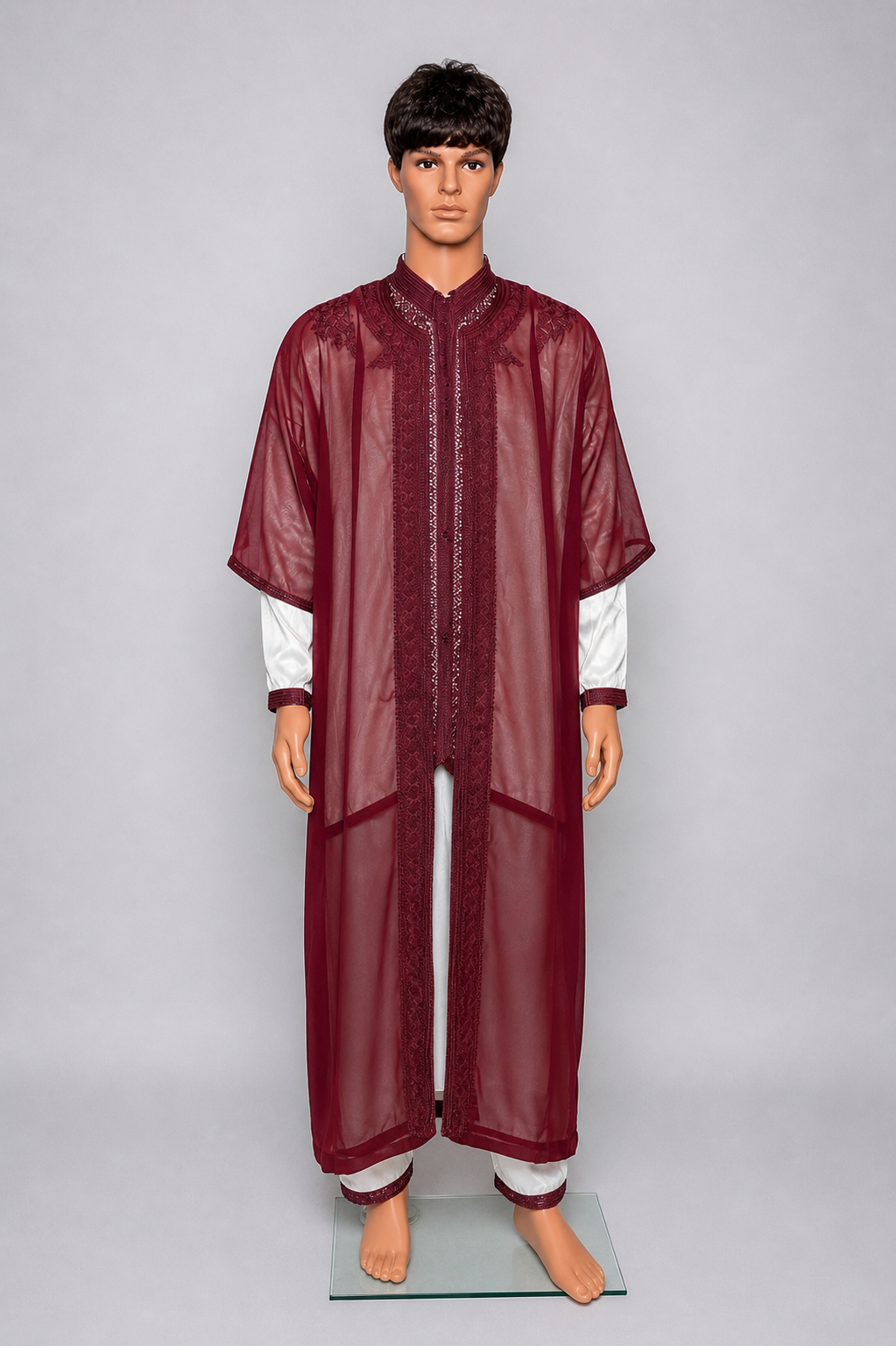 Jabador homme enfant 3 pièces - Blanc cassé et Rouge