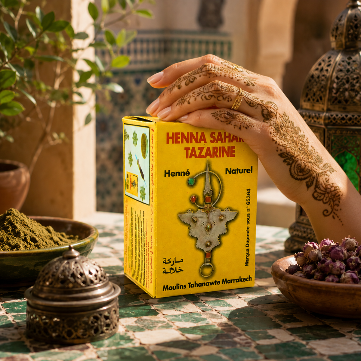 Henné Tazarine du Maroc - Poudre Naturelle 100 g