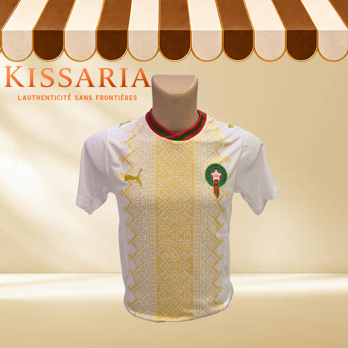 Nouveau Maillot Équipe du Maroc - Blanc