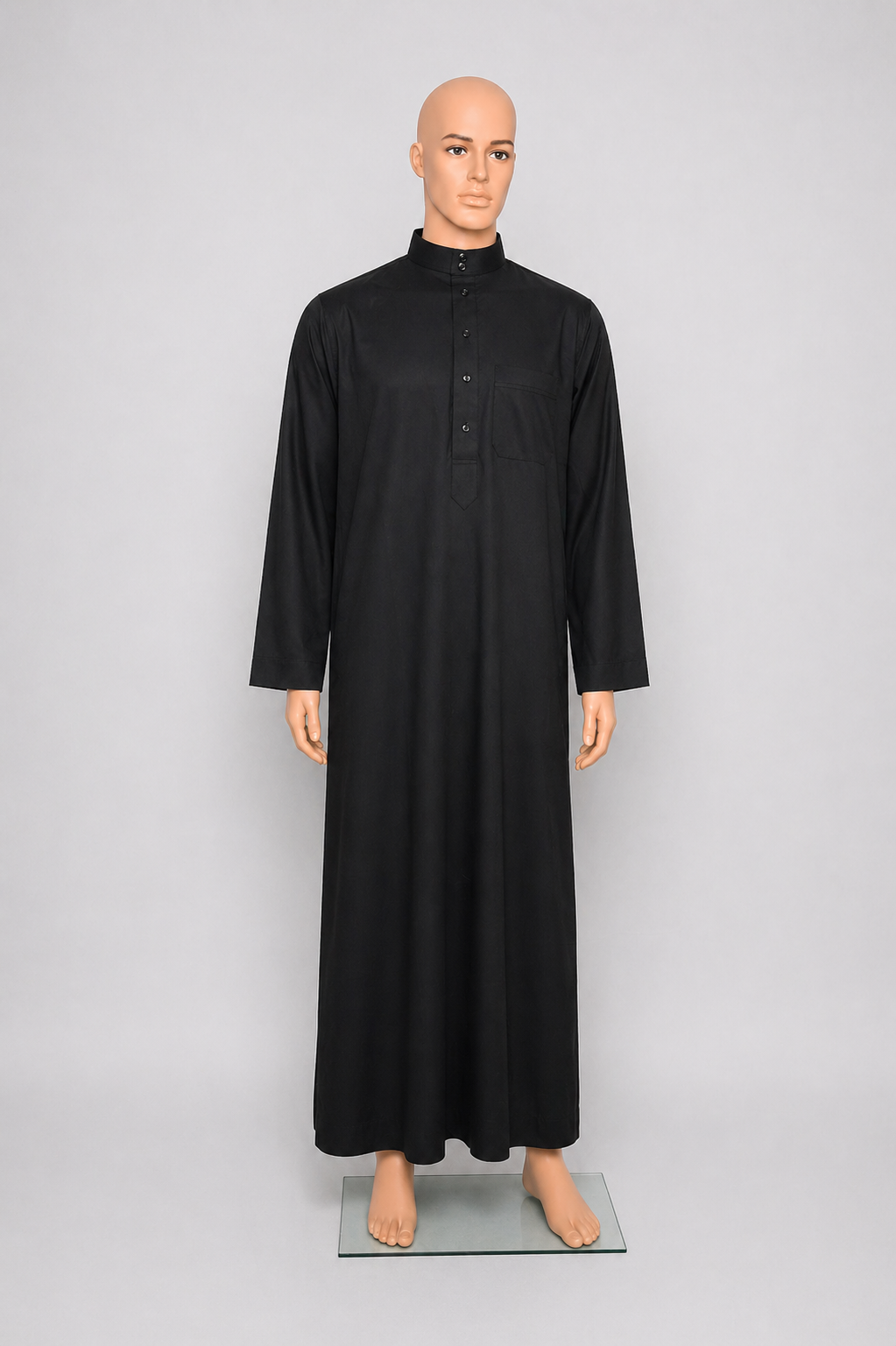 Qamis Noir Classique Homme et Enfant